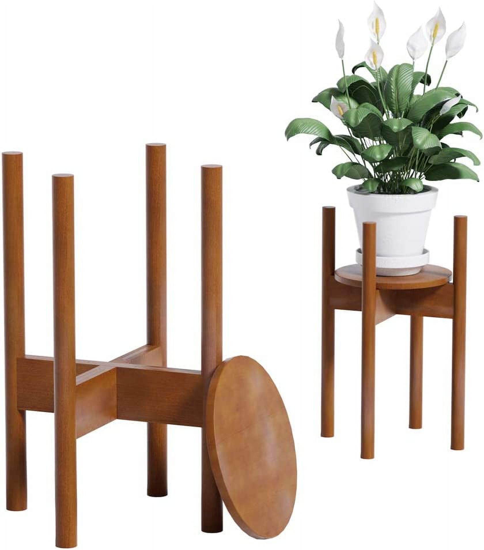 Better Homes & Gardens Painted Rectangle Glass and Wood Planter & Stand