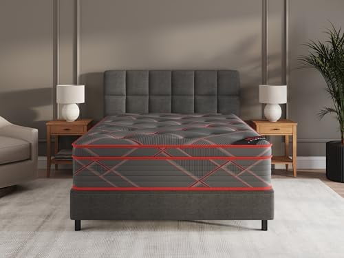 KESHENGDA 13" Full Mattress in a Box Made in USA, Medium-Firm Mattress, Hybrid Mattress Cool Improved Airflow with Edge to Edge Pocket Coil, Bed in A Box, Ottopedic