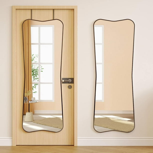 KESHENGDA 47"x20" Over The Door Mirror, Full Length Wall Mounted Mirror