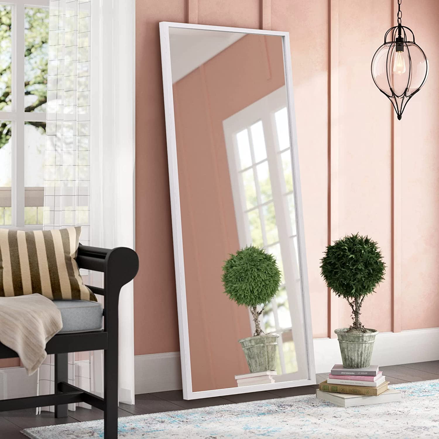 KESHENGDA 59" X 16" Full Length Mirror MDF Frame Floor Mirror Wall