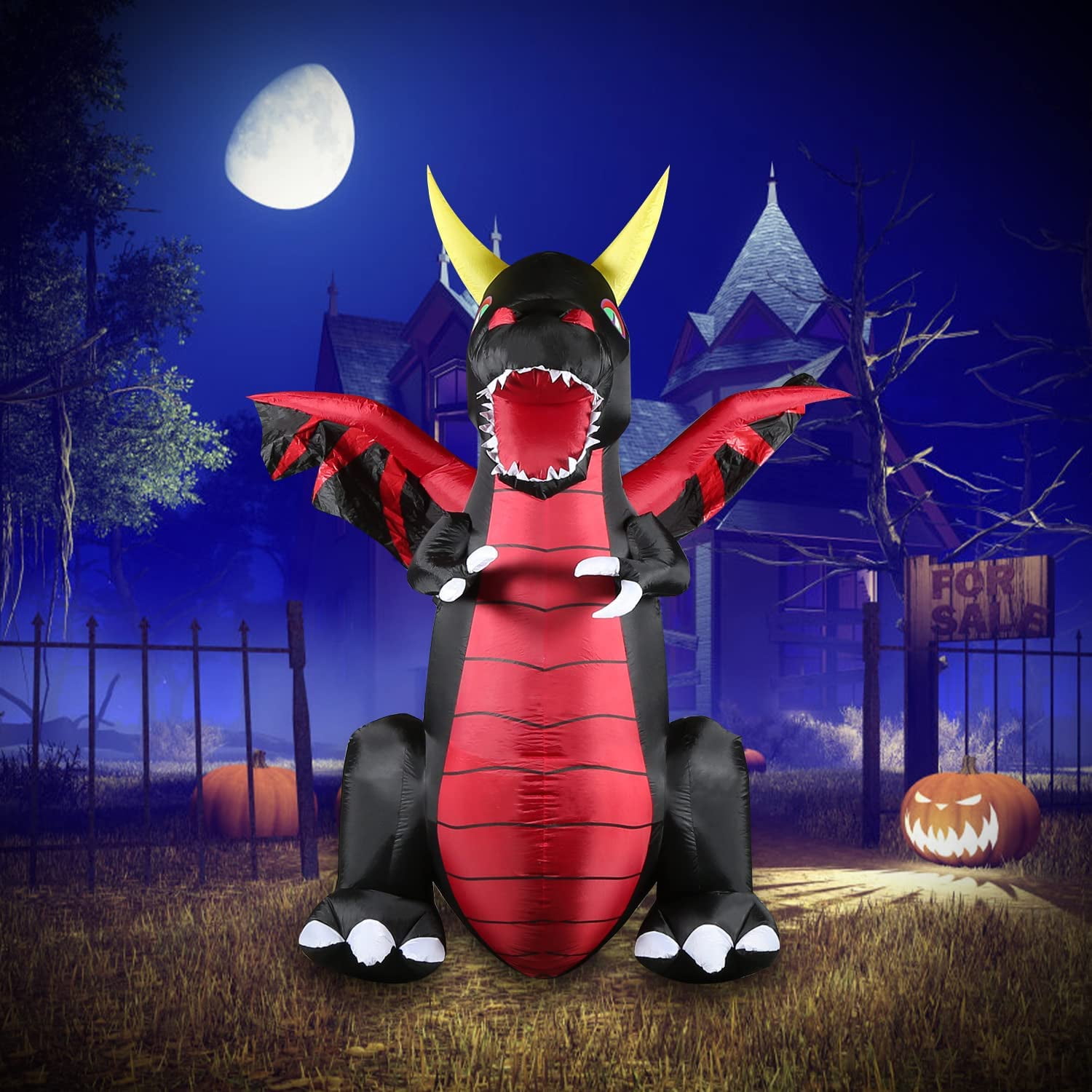 KESHENGDA 7 FT Tall Halloween Inflatables Dragon Inflatable Yard ...