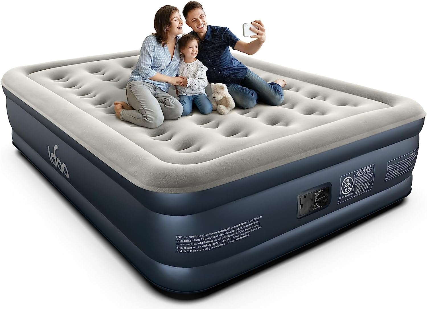 KESHENGDA Air Mattress with Built in Pump, Inflatable Mattress for