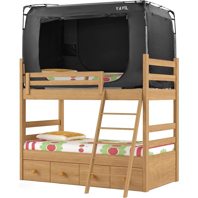 KESHENGDA Bed Tent Bed Canopy Bunk Twin Size, Portable Sleeping Tents