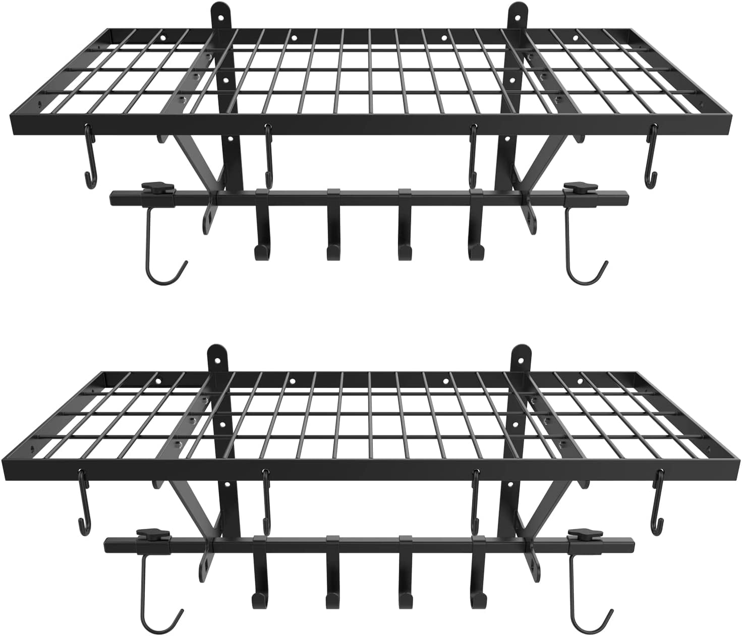 KESHENGDA Garage Wall Shelves 2 Pack 14.2"x31.5" Garage Shelving Wall Mount for Storage Rack