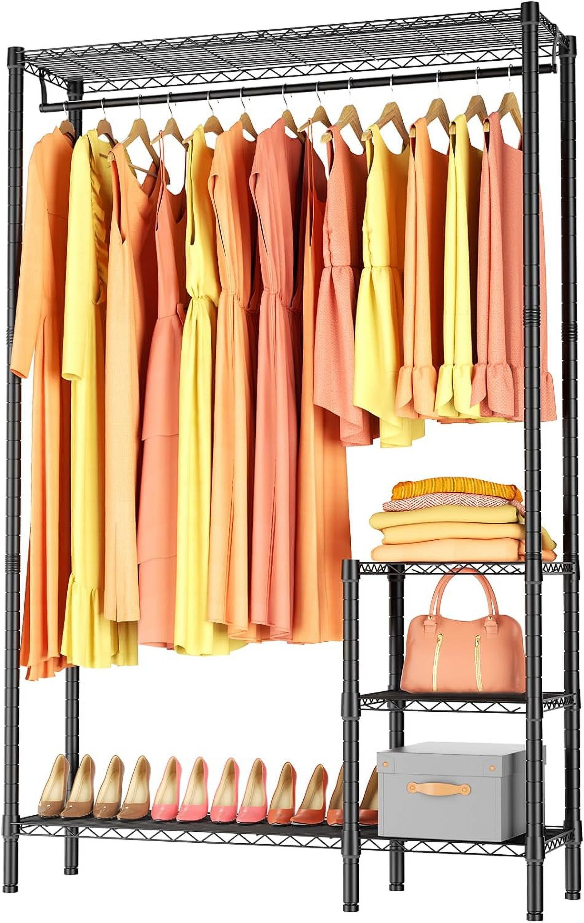 KESHENGDA Portable Clothes Racks for Hanging Clothes, Heavy Duty Metal