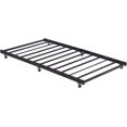 KESHENGDA Twin Trundle Bed Frame Only/Roll Out/Enhanced & UpGraded