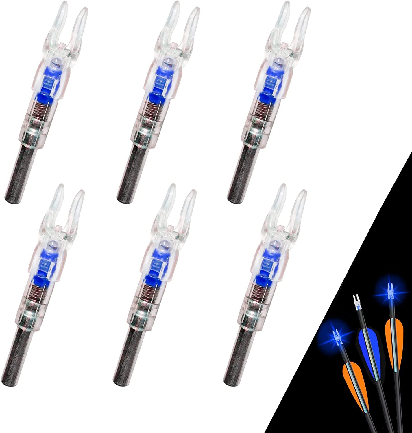 KESHES Led Lighted Nocks for Arrows Light up Arrow Nock Lights with