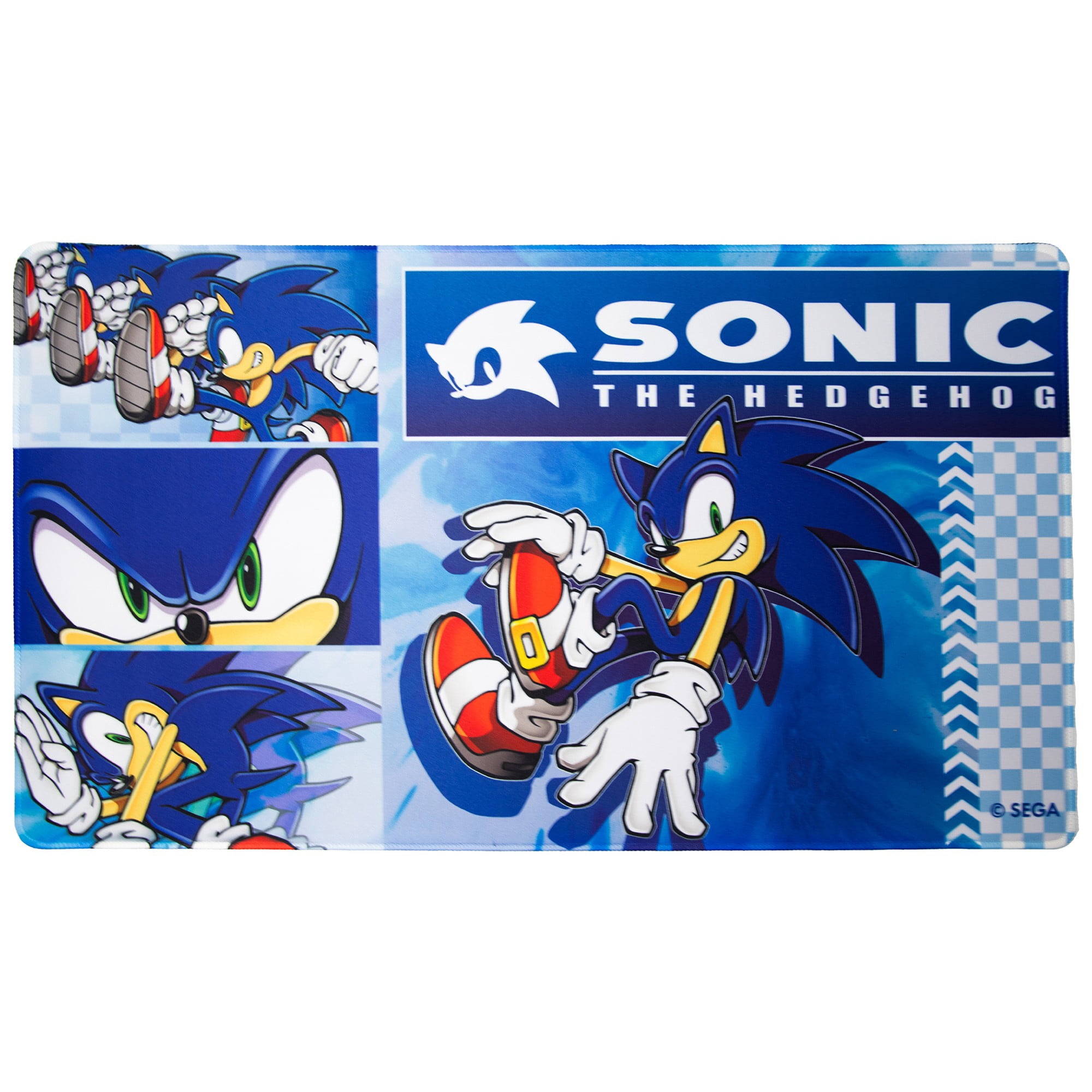 KESS: Sonic: Playmat - Modern Sonic - 23.75 x 13.5" Neoprene, Non-Slip, Tabletop Accessory, Comfort & Protection, Card-Board-Dice-RPG Games, Mouse Pad