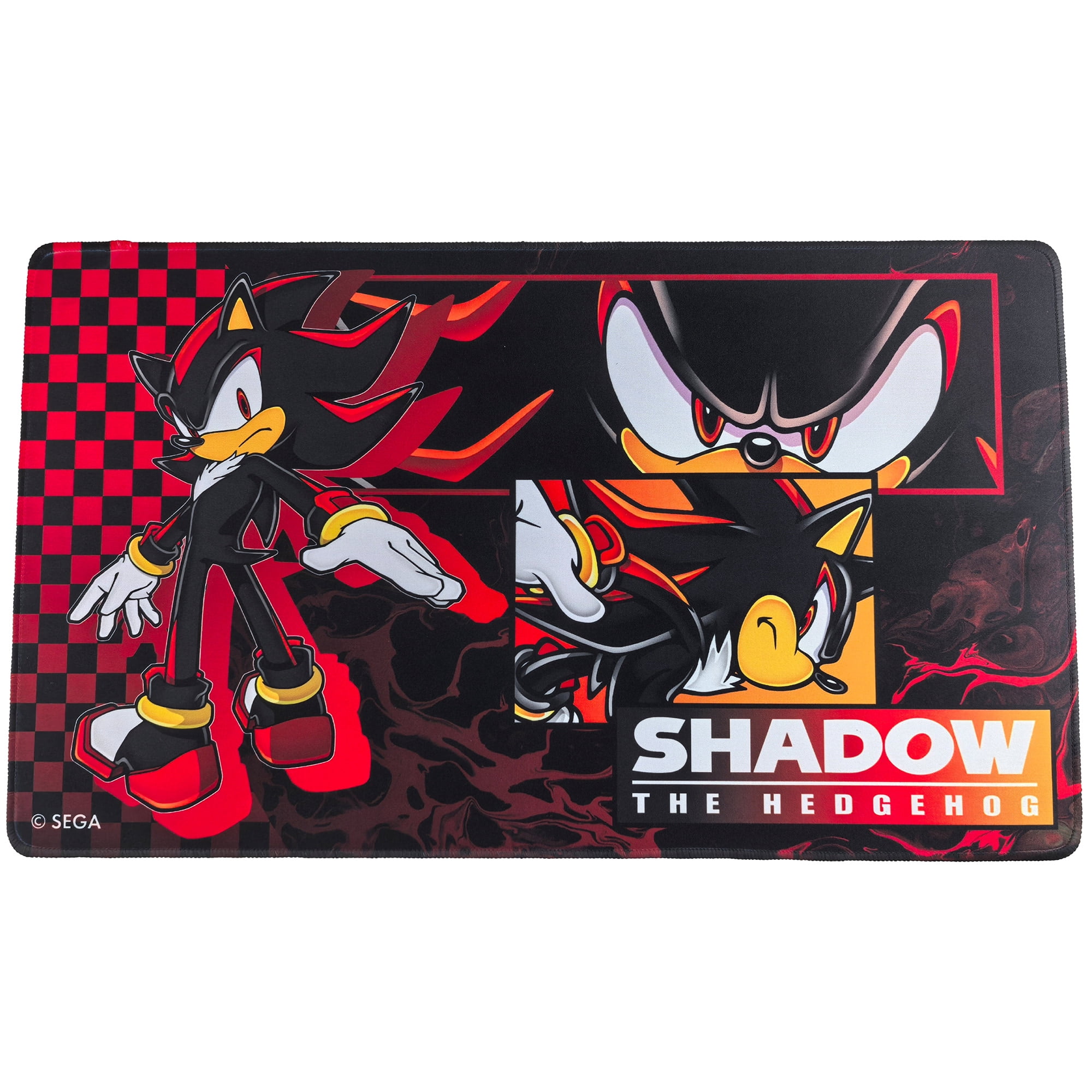 KESS: Sonic: Playmat - Modern Shadow - 23.75 x 13.5" Neoprene, Non-Slip, Tabletop Accessory, Comfort-Protection, Card-Board-Dice-RPG Games, Mouse Pad