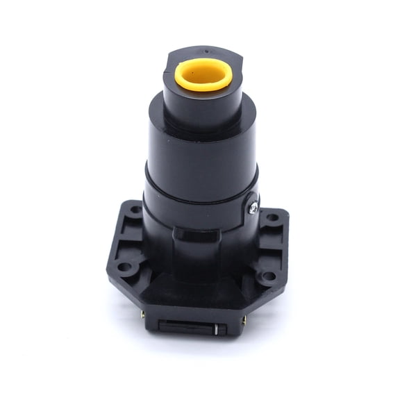 KESSOCCO 1Pc 12V 7 Pin Round Trailer Plug 7 Way Socket Adapter Wiring Connector