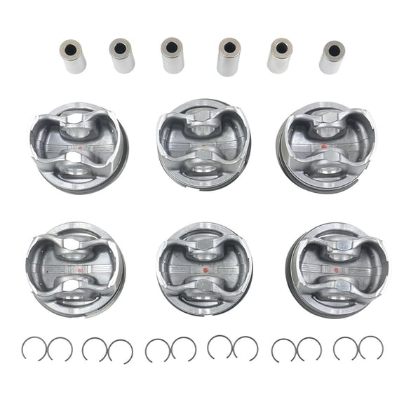 KESSOCCO Pistons & Rings Set A2720304017 A2720301018 Fit for Mercedes-Benz E-CLASS W212 W211
