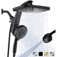 thumbnail image 1 of KESTE 12 Inch High Pressure Rain Shower Head with Magnetic Handheld Shower Heads, 3+8+1 Spray Setting, Detachable Showerheads with 60" Hose for Bathroom, Black, 1 of 10