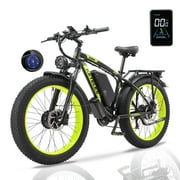 KETELES 2000W Electric Bike for Adults, 26" Fat Tire Electric Commuter Bicycle, Electric Mountain Bicycle Beach Snow Bike Ebike E-bike with 48V 23AH Removable Battery