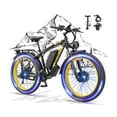 thumbnail image 1 of KETELES Electric Bike for Adults,AWD Ebikes Dual Motor Peak 4000W, 26'' Fat Tire bikes with 48V 23AH Battery Hydraulic Brake ​​Electric Bicycle, 21 Speed Mountain EBike UL 2849., 1 of 9