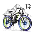 thumbnail image 1 of KETELES Electric Bike for Adults , AWD Ebike Dual Motor, 26'' Fat Tire Mountain Ebikes with 48V 23AH Battery Front suspension ​​Electric Bicycle, 21 Speed Dirt Bikes UL 2849., 1 of 7