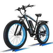 KETELES Electric Bike for Adults Ebike, 750W Adults E Bike, Electric Mountain Bicycle 48V 13AH Removable Battery, 26" Fat Tire Electric Bike