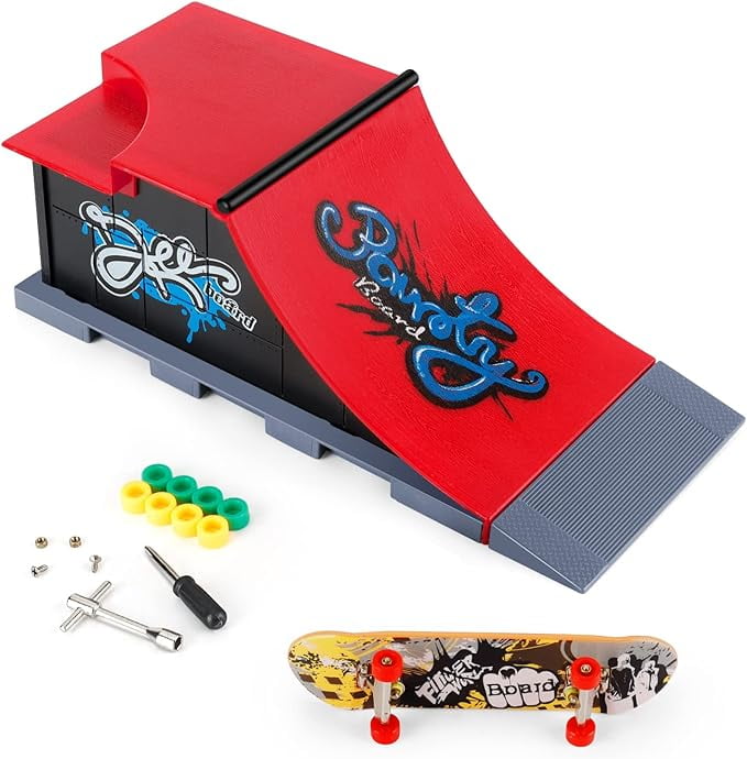 KETIEE Mini Rampe de Skate pour Doigts - Finger Skateboard avec