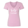 thumbnail image 1 of KETO IT'S A NO GRAINER Womens V-Neck T-Shirt, 1 of 3