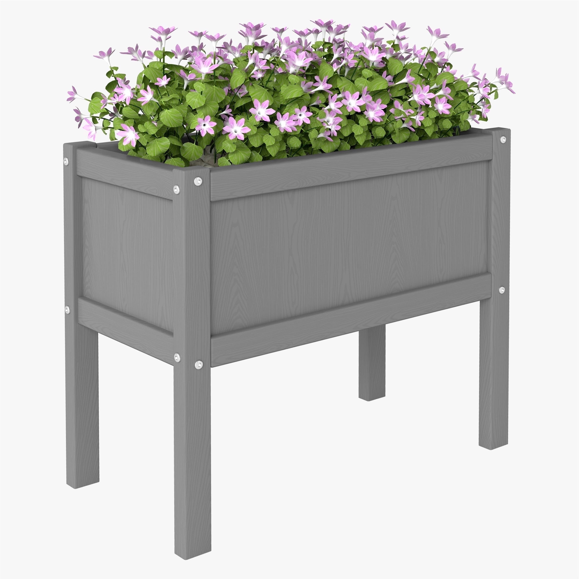 KETOYARK Elevated Garden Planter Boxes Outdoor,Hdpe Rectangle Planter ...