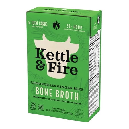 KETTLE AND FIRE BONE BROTH LMNGRS GNGR 16.9 FO - Pack of 6