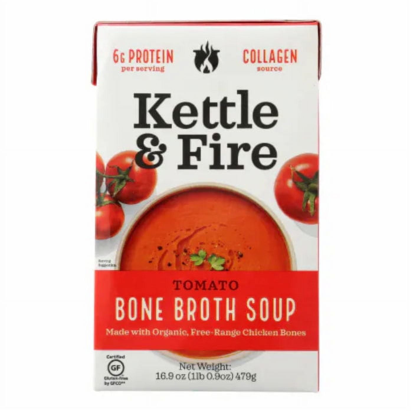 KETTLE AND FIRE SOUP TOMATO ORG 16.9 OZ Pack of 6