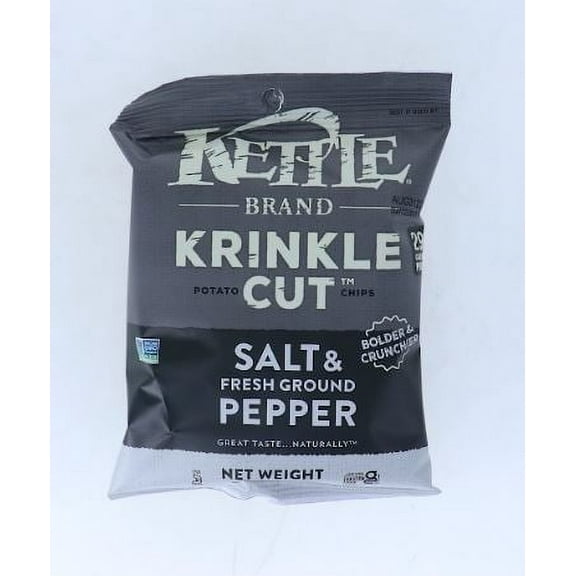 KETTLE BRAND SALT PEPPER CHIPS 2 oz Each ( 6 in a Pack )