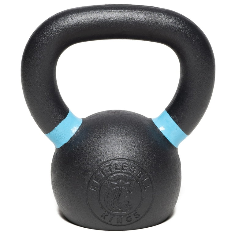 Kettlebell Kings Powder Coated Kettlebell, 12KG, Cast Iron, Black