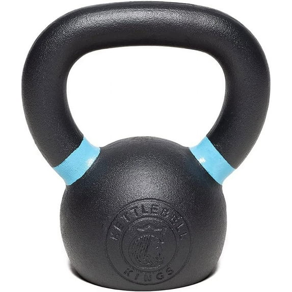 KETTLEBELL KINGS Powder Coat Kettebell Weights For Women and Men (25 lbs)