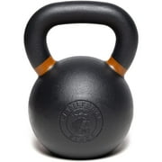 Kettlebell Kings Strength Training Kettlebells - Kettle Bell Sets for Men and Women - Durable Powder Coated Kettlebell - 60 lbs Cast Iron Premium Gym Equipment for Fitness Workouts - Black