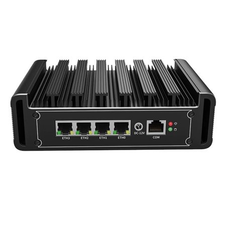 KETUOPU Mini PC Router Firewall Intel N100 up to 3.4GHz, K100L4-S2 (32G DDR5 RAM 256G SSD) Micro Firewall Appliance Computer Router with 4x2.5GbE I225-V LAN, Support AES-NI