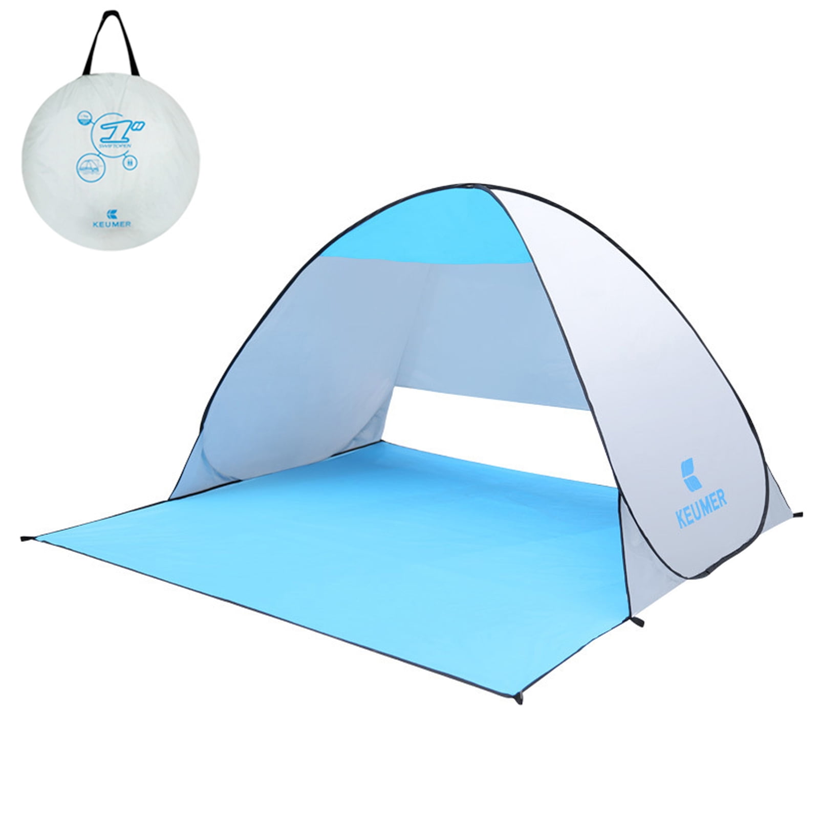 KEUMER Instant Automatic Pop Up Beach Tent, UV Sun Shelter Cabana for