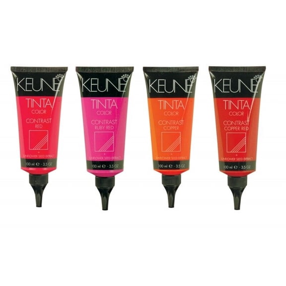 KEUNE TINTA COLOR CONTRAST Hair Color With Sunflower Seed Extract 3.5oz (Shade: Copper Red;)