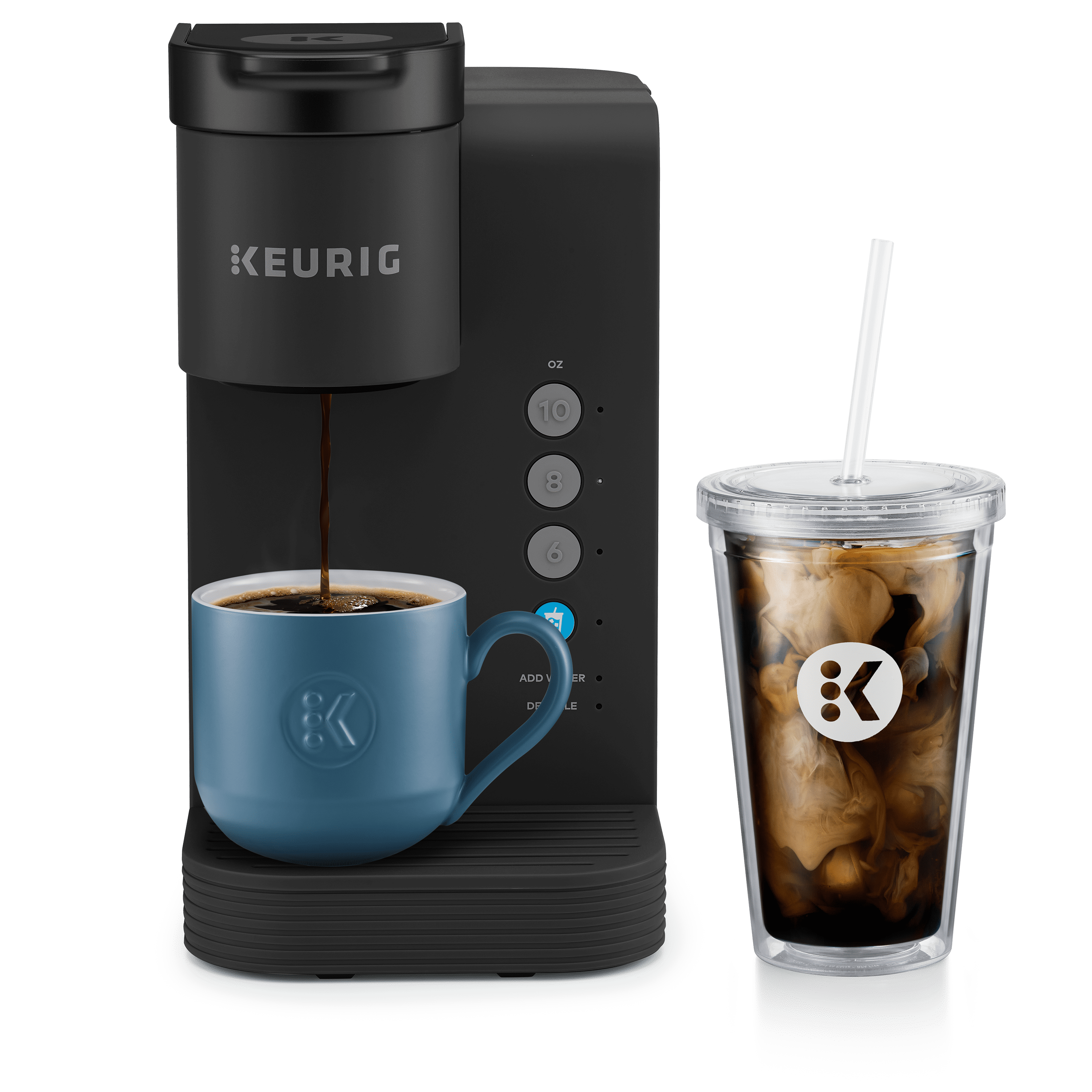 Keurig K-Iced Essentials Iced and Hot Single-Serve K-Cup Pod Coffee Maker, Black - Walmart.com