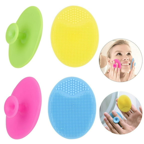 KEUSN 1Pcs Soft Silicone Facial Cleansing Brush Pad Exfoliator Scrub Scrubby for Massage Pore Blackhead Removing for Girl Sister Present