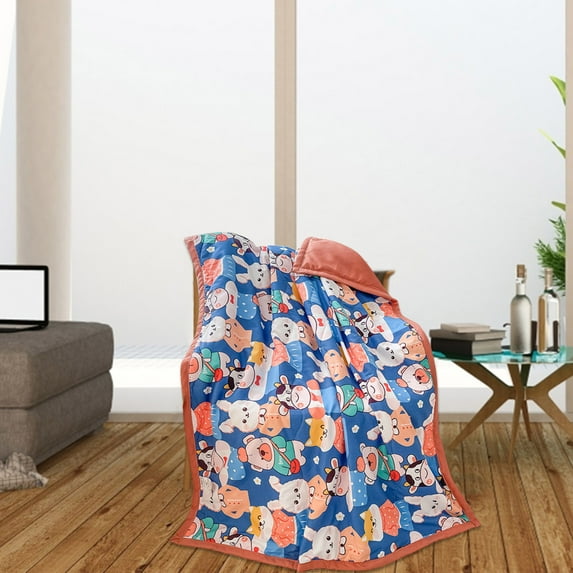 KEUSN Children's Summer Quilt Washed Cotton Summer Cool Quilt Thin Quilt Air Conditioning Quilt