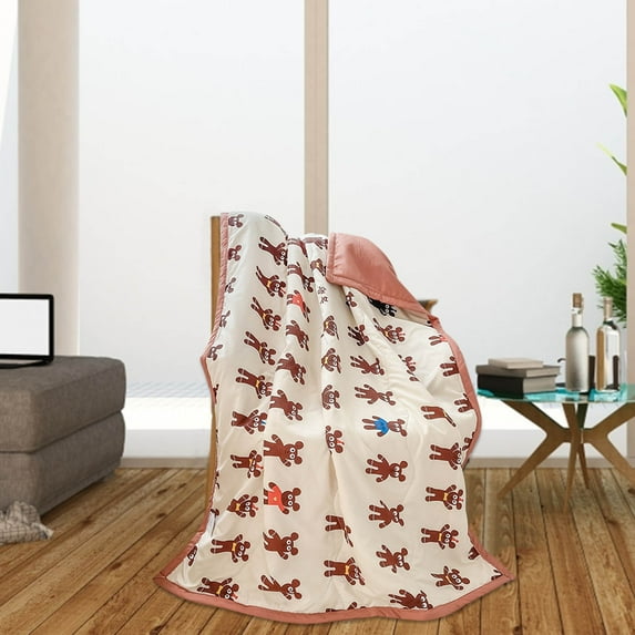 KEUSN Children's Summer Quilt Washed Cotton Summer Cool Quilt Thin Quilt Air Conditioning Quilt