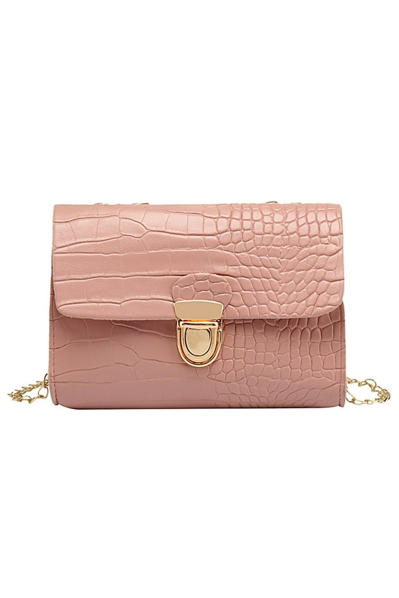 Fashion Ladies One-Shoulder Chain Small Square Bag Messenger Lock Bag