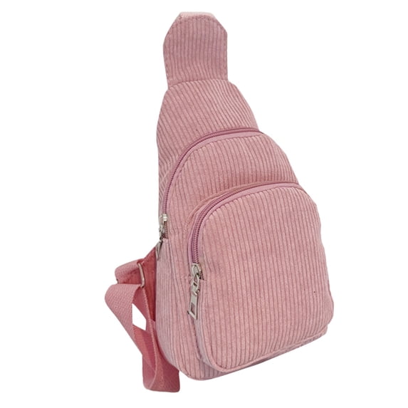 KEUSN Mini Corduroy Sling Bag Women Shoulder Bag Chest Bag Purse Bag Package
