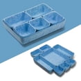 thumbnail image 1 of KEVCHE 8Pcs Multifunctional Felt Storage Box Set, Desktop Drawer Dividers and Organizer Trays for Cosmetics Office Supplies, Soft Durable Foldable Storage Bins for Closet Kitchen and Home Gadgets, 1 of 3