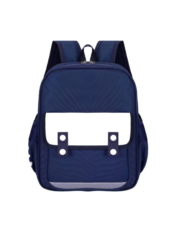 British Style Color-Block Lightweight School Backpack, Fashionable Water-Repellent Student Bookbag for Daily Commute Travel, Casual Simple Daypack with Padded Straps