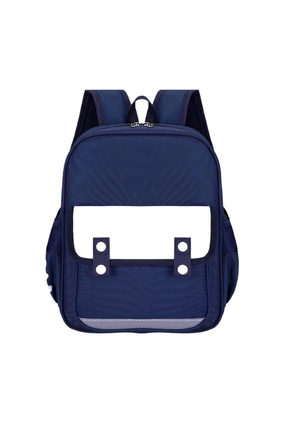 British Style Color-Block Lightweight School Backpack, Fashionable Water-Repellent Student Bookbag for Daily Commute Travel, Casual Simple Daypack with Padded Straps
