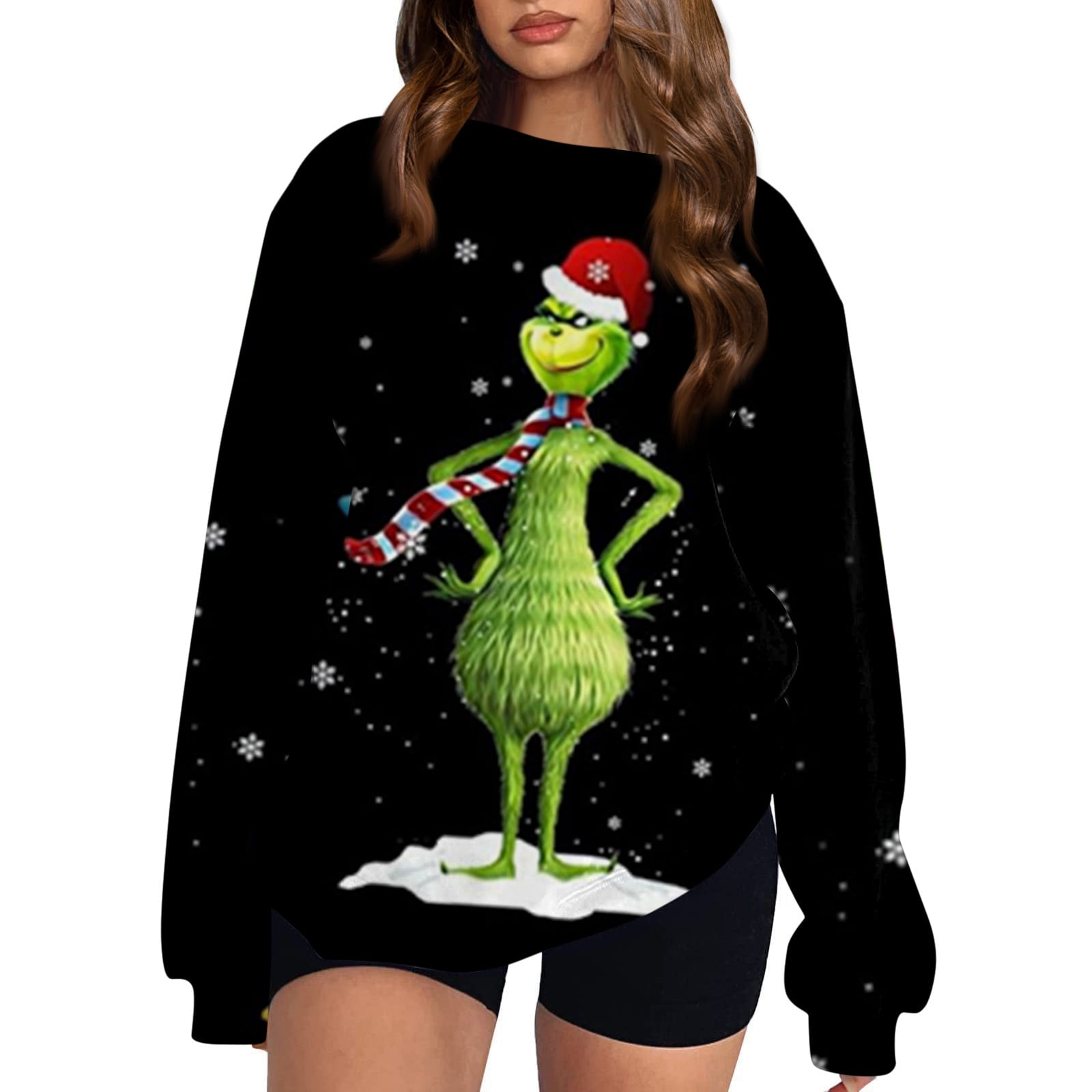 KEVCHE Christmas Clothing Grinch Costume Sweater Grinch Women's ...