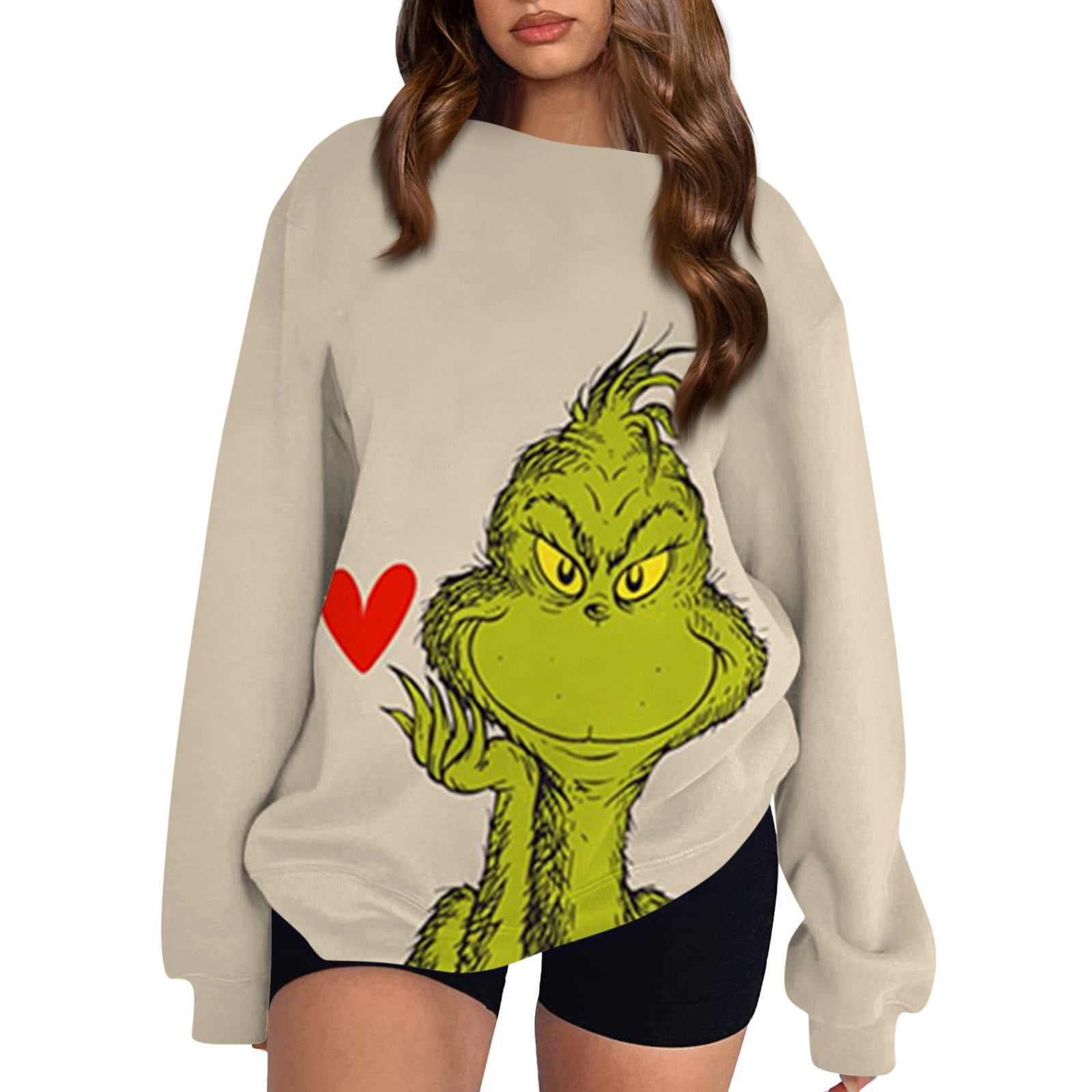KEVCHE Christmas Clothing Grinch Costume Sweater Grinch Women's ...