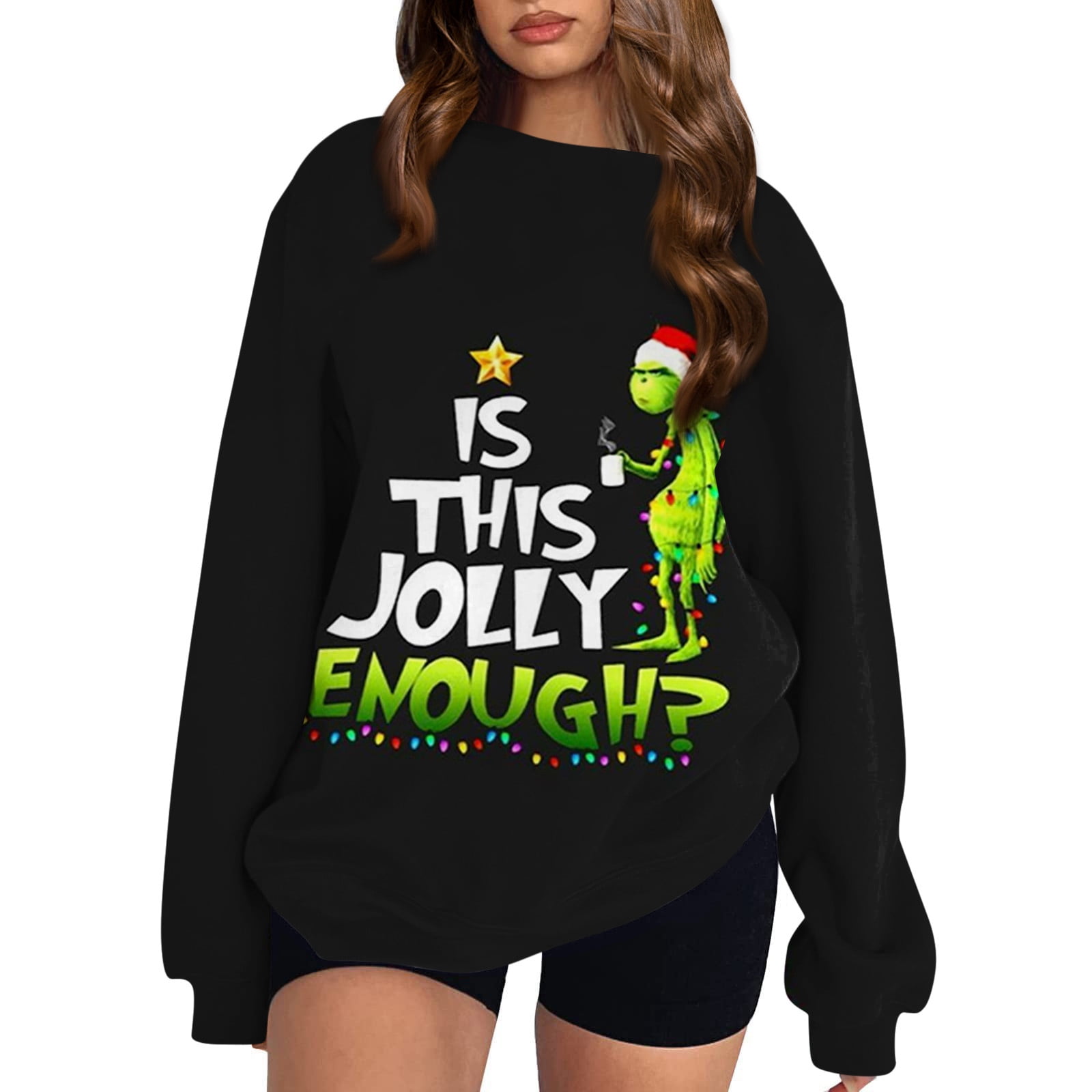 KEVCHE Christmas Clothing Grinch Costume Sweater Grinch Women's ...