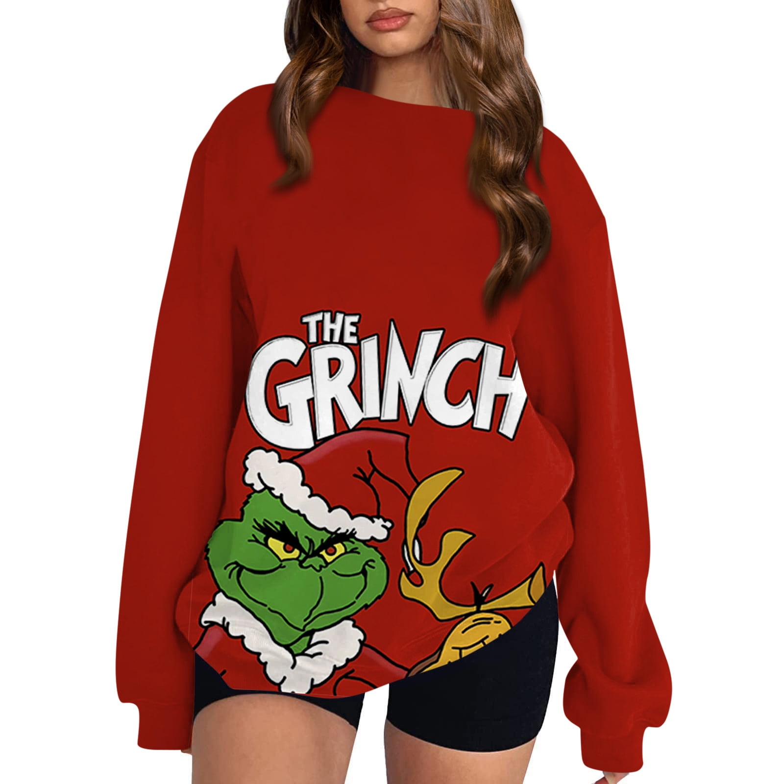 KEVCHE Christmas Clothing Grinch Costume Sweater Grinch Women's ...