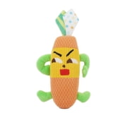 KEVCHE Dog Chew Toy Fruit & Veggie Set, Corn Carrot Banana Radish Design Squeaker Plush Toy, Cute Pet Accessories for Interactive Play Teething & Energy Release