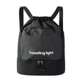 thumbnail image 1 of KEVCHE Drawstring Backpack for Women, Lightweight Gym Bag with Yoga Mat Strap, Water-Resistant String Backpack with Mesh Pocket, 1 of 6