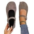 thumbnail image 1 of KEVCHE Fashion Plus Size Round Toe Casual Shoes for Women, Barefoot Running Walking Slip On Sneakers, Zero Drop Sole Lightweight Breathable Minimalist House Shoes, 1 of 6