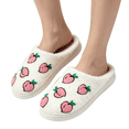 thumbnail image 1 of KEVCHE Fruit Series Fuzzy Slippers for Women Men, Foam Soft Non-Slip House Shoes for Bedroom and Indoor Use, Cute Plush Home Slippers with Comfortable Cushioned Sole, Warm Casual Footwear, 1 of 4