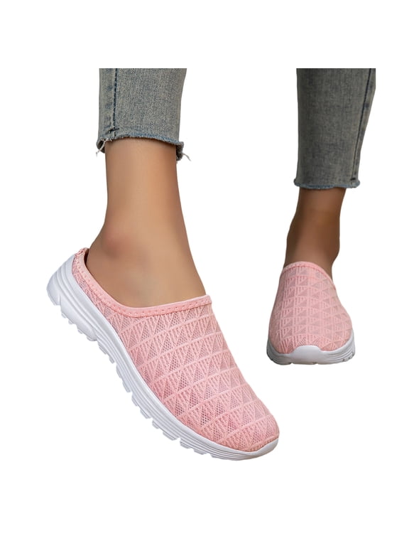 Garden Clogs Slip On Mules for Women, Mesh Lightweight Waterproof Comfortable Slippers, Breathable Non Slip Casual Shoes Outdoor Fashion Mules Unisex